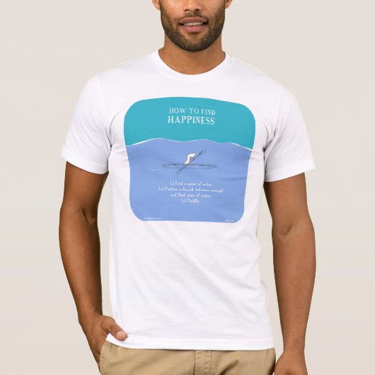 カヤックを漕ぐこと Tシャツ (正面)