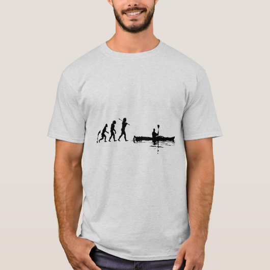 カヤックを漕ぐこと Tシャツ (正面)