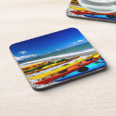 カヤックを漕ぐ夏 コースター (左側)