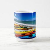 カヤックを漕ぐ夏 コーヒーマグカップ (中央)