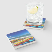 カヤックを漕ぐ夏 ストーンコースター (横)