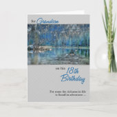 カヤックアウトドアズ孫の18誕生日 カード (正面)