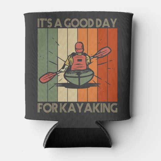 カヤックアウトドア湖の良い日おもしろいだ 缶クーラー (正面)