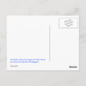 カヤックアットシアトルサンセットポストカード ポストカード (裏面)