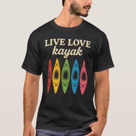カヤックアドベンチャー ウォータースポーツを愛する人のためのグッズ Tシャツ