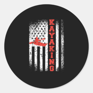 カヤックアメリカフラッグカヤック愛国USAカヌー ラウンドシール