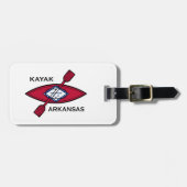 カヤックアーカンソー州旗 ラゲッジタグ (正面横)
