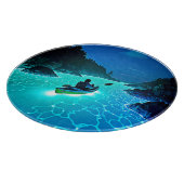 カヤックイン白熱［赤熱］光を放つウォーターデザイン カッティングボード (角)