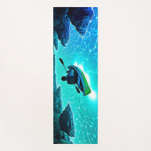 カヤックイン白熱［赤熱］光を放つウォーターデザイン ヨガマット (正面)