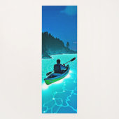 カヤックイン白熱［赤熱］光を放つウォーターデザイン ヨガマット (裏面)