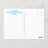 カヤックウィーキワシー春フロリダアドベンチャー ポストカード (裏面)