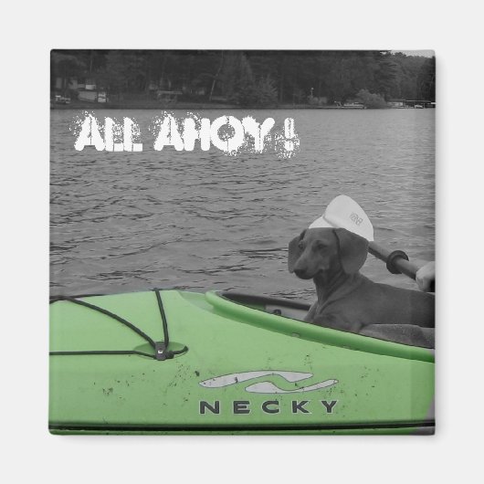 カヤックウィーナードッグ マグネット (正面)