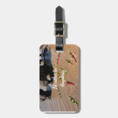 カヤックオンザアトランティック海ラゲージタグ ラゲッジタグ (正面縦)