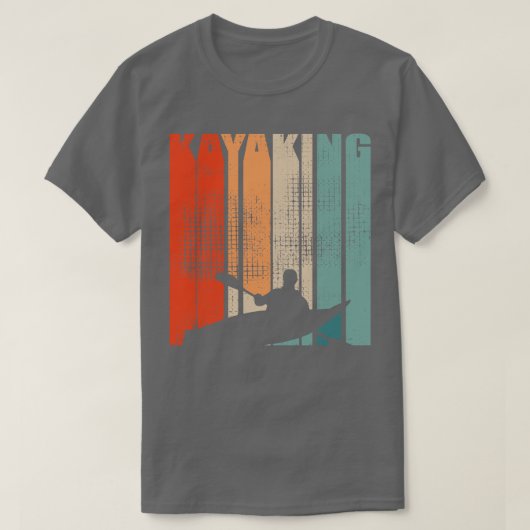 カヤックカヌーレトロ2 Tシャツ (デザイン正面)