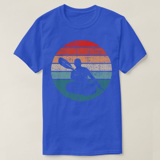 カヤックカヌーレトロ2 Tシャツ (デザイン正面)
