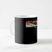カヤックカヌーレトロ コーヒーマグカップ (正面左)