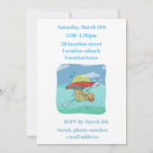 カヤックカヌー誕生日パーティー 招待状 (裏面)