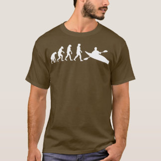 カヤックカヌー進化 Tシャツ
