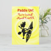カヤックカヌー　ジョイフル　シルエット　インビテーション 招待状 (スタンド正面)