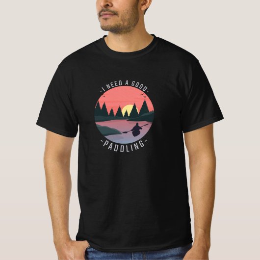 カヤックカヤックパドリング Tシャツ (正面)