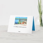 カヤックカラフルトロピカルグリーティ空白のングカード カード (裏面)