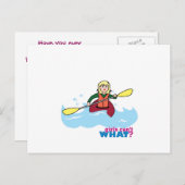 カヤックガール – ライト/ブロンド ポストカード (正面/裏面)