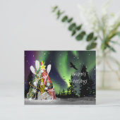 カヤッククリスマスツリーオーロラボレリス シーズンポストカード (スタンド正面)