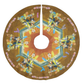 カヤッククリスマスツリートロピカルビーチカヤック ブラッシュドポリエステルツリースカート