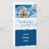 カヤッククリスマスツリー疑問に思-自然 シーズンカード (正面/裏面)