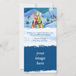 カヤッククリスマスツリー疑問に思-自然 シーズンカード