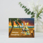 カヤッククリスマスツリー – トロピカル シーズンポストカード (スタンド正面)