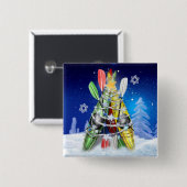 カヤッククリスマスツリー 缶バッジ (正面&裏面)