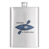 カヤックサウスカロライナ州旗 フラスク (正面)