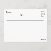 カヤックスオンレイクアットサンセットはがき ポストカード (裏面)