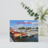 カヤックスカラフルシェルターコーブマリーナヒルトンヘッドSC ポストカード (スタンド正面)