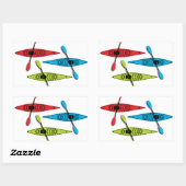 カヤックステッカー 長方形シール (シート)