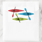 カヤックステッカー 長方形シール (バッグ)