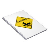 カヤックゾーン道路標識 ノートブック (右側)