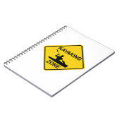 カヤックゾーン道路標識 ノートブック (左側)