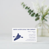 カヤックツアーLessons Sales Navy Blue Kayak 名刺 (スタンド正面)