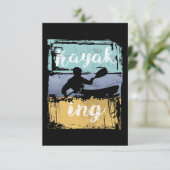 カヤックティー – ヴィンテージレトロカヤック 出欠カード (スタンド正面)