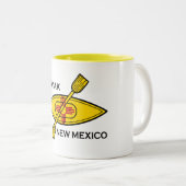 カヤックニューメキシコ国旗 ツートーンマグカップ (正面右)