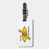 カヤックニューメキシコ国旗 ラゲッジタグ (正面縦)