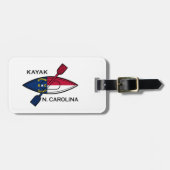 カヤックノースカロライナ州旗 ラゲッジタグ (正面横)