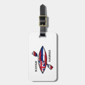 カヤックハワイ州旗 ラゲッジタグ (正面縦)