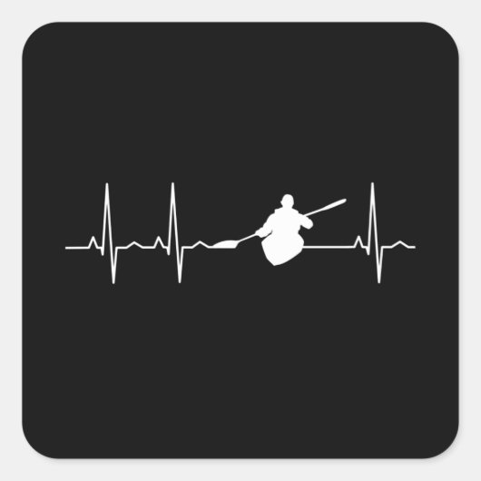 カヤックハートビート スクエアシール (正面)