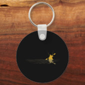 カヤックバスフィッシャーマン魚釣りカヤックアングラーカヤック キーホルダー (正面)