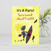 カヤックバーズおもしろいパーティの招待状 招待状 (スタンド正面)