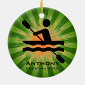 カヤックパーソナライズされたオーナメント セラミックオーナメント (裏面)