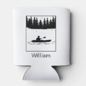 カヤックパーソナライズされたカヤッカー 缶クーラー (裏面)